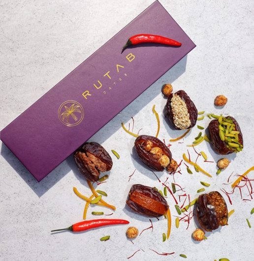 Luxury filled Medjool dates by Rutab in gift box